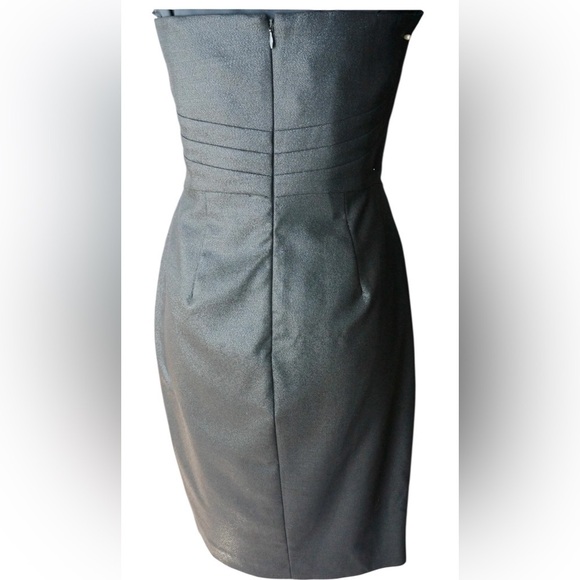 Robert Rodriguez Black Sheath Wool Shimmer Pockets Cocktail Party Dress Size 6 - Picture 8 of 14